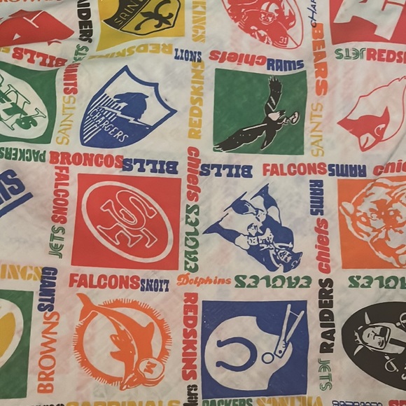 Vintage 1970s NFL Full Flat Sheet (as is) - Picture 6 of 11